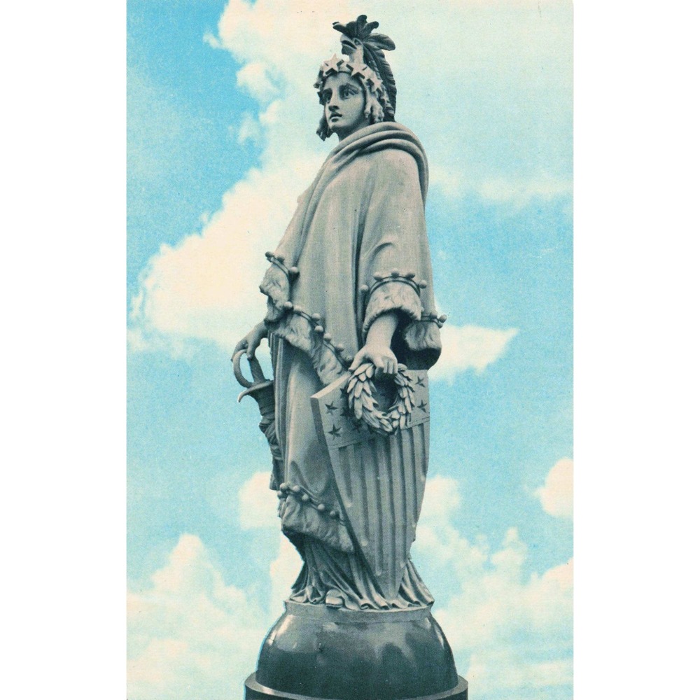 Vintage Statue of Freedom US Capitol Dome Washington DC Postcard VG+